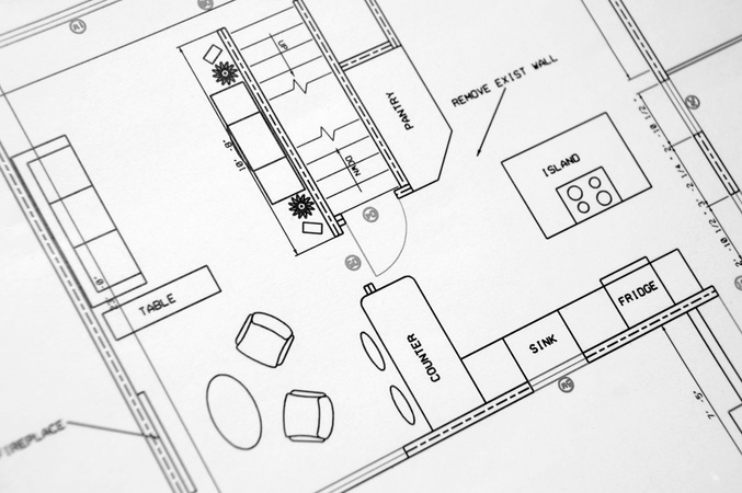 Home renovation floor plans.